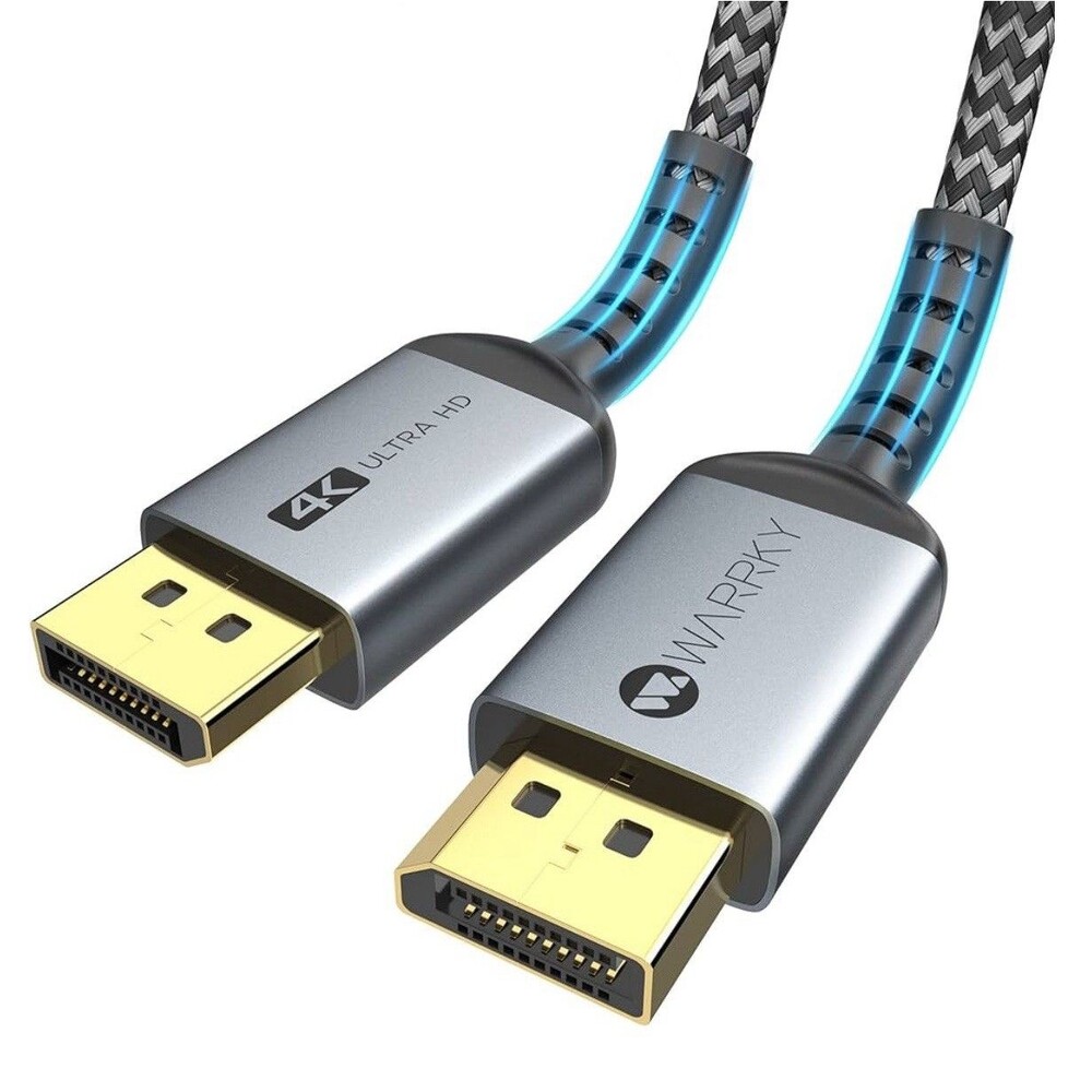 Warrky DisplayPort Cable (4K@60Hz, 2K@144Hz, 2K@165Hz), Display Port Cable 144z,